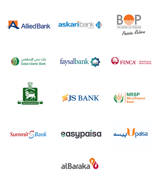 How to pay with your Bank Account or Mobile wallets (Easypaisa, JazzCash, Upaisa)?