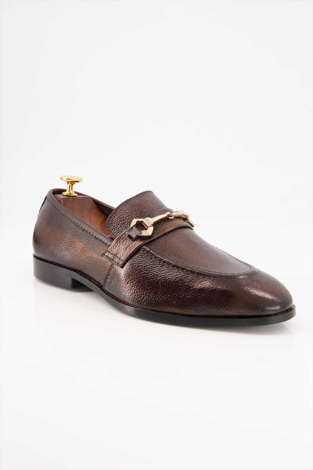 Monarch Buckle Loafers - Premium Leather Dress Shoes