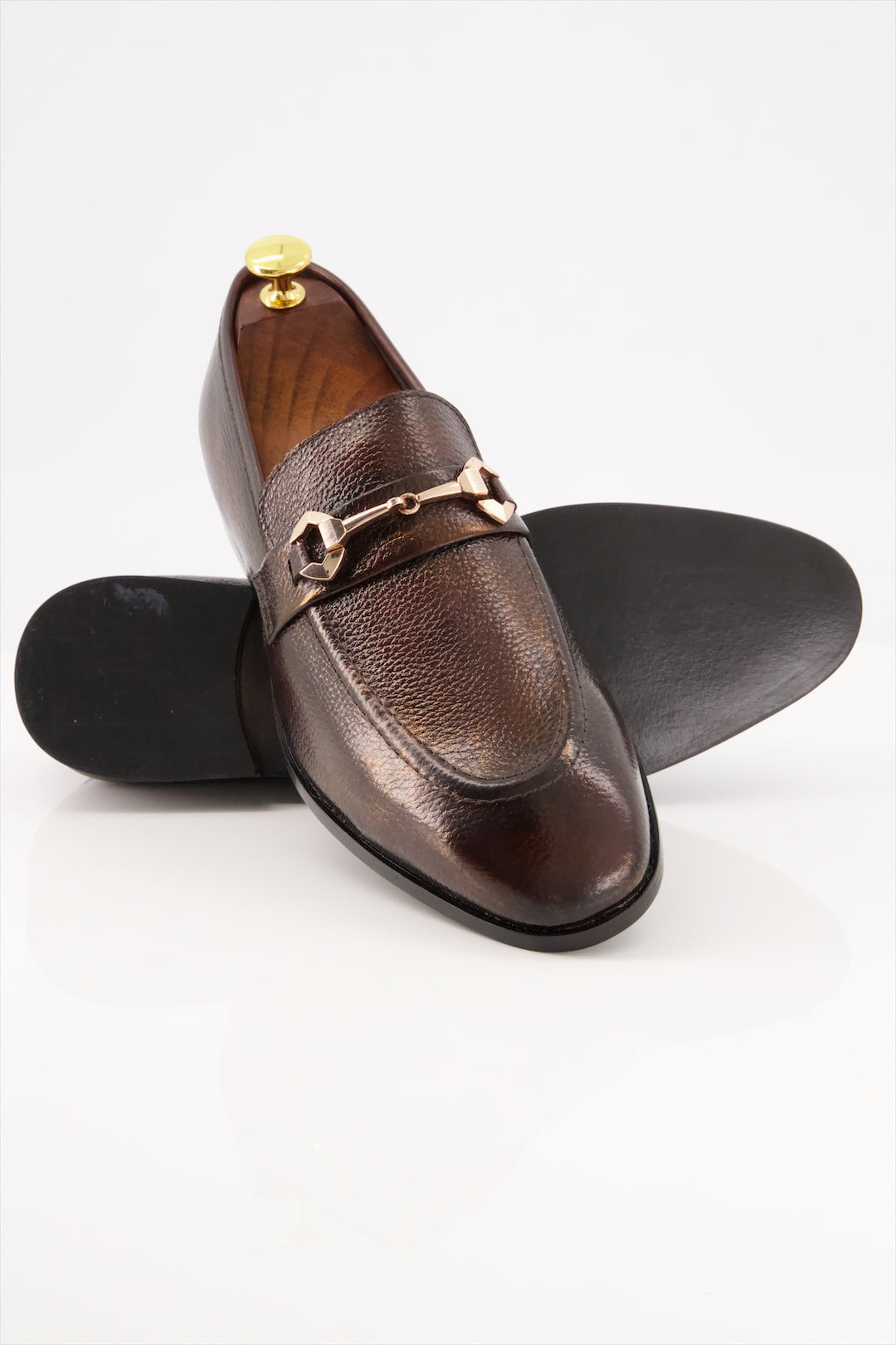 Monarch Buckle Loafers - Premium Leather Dress Shoes