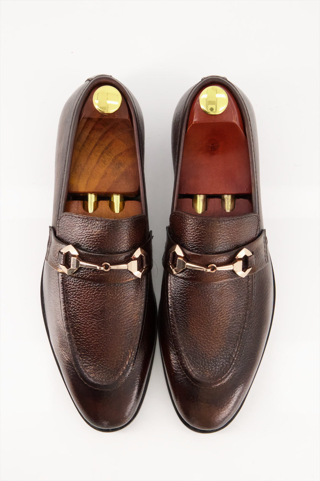 Monarch Buckle Loafers - Premium Leather Dress Shoes
